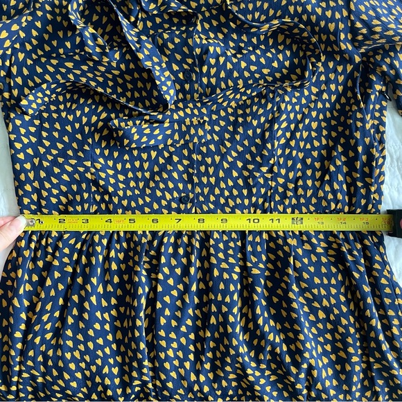 NWT Bonpoint $395 Navy Heart Dress Small Sample - Picture 6 of 11